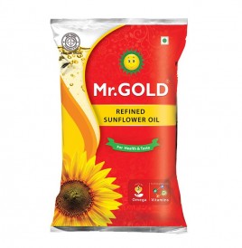 Mr. Gold Refined Sunflower Oil   Pouch  1 litre